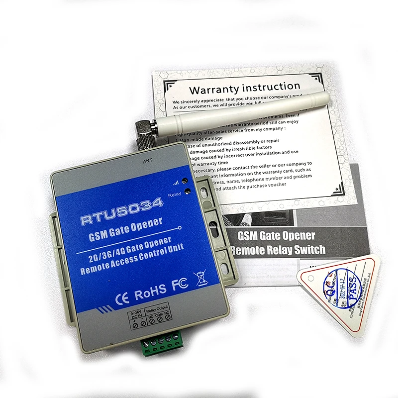 RTU5034 GSM-GATE-ÖFFNER ZUGANGSRELAIS-SCHALTER FERNBEDIENUNG DURCH KOSTENLOSER ANWALT HOME ALARM SYSTEM SICHERHEIT FÜR AUTOMATISCHENER TÜRÖFFNER Image