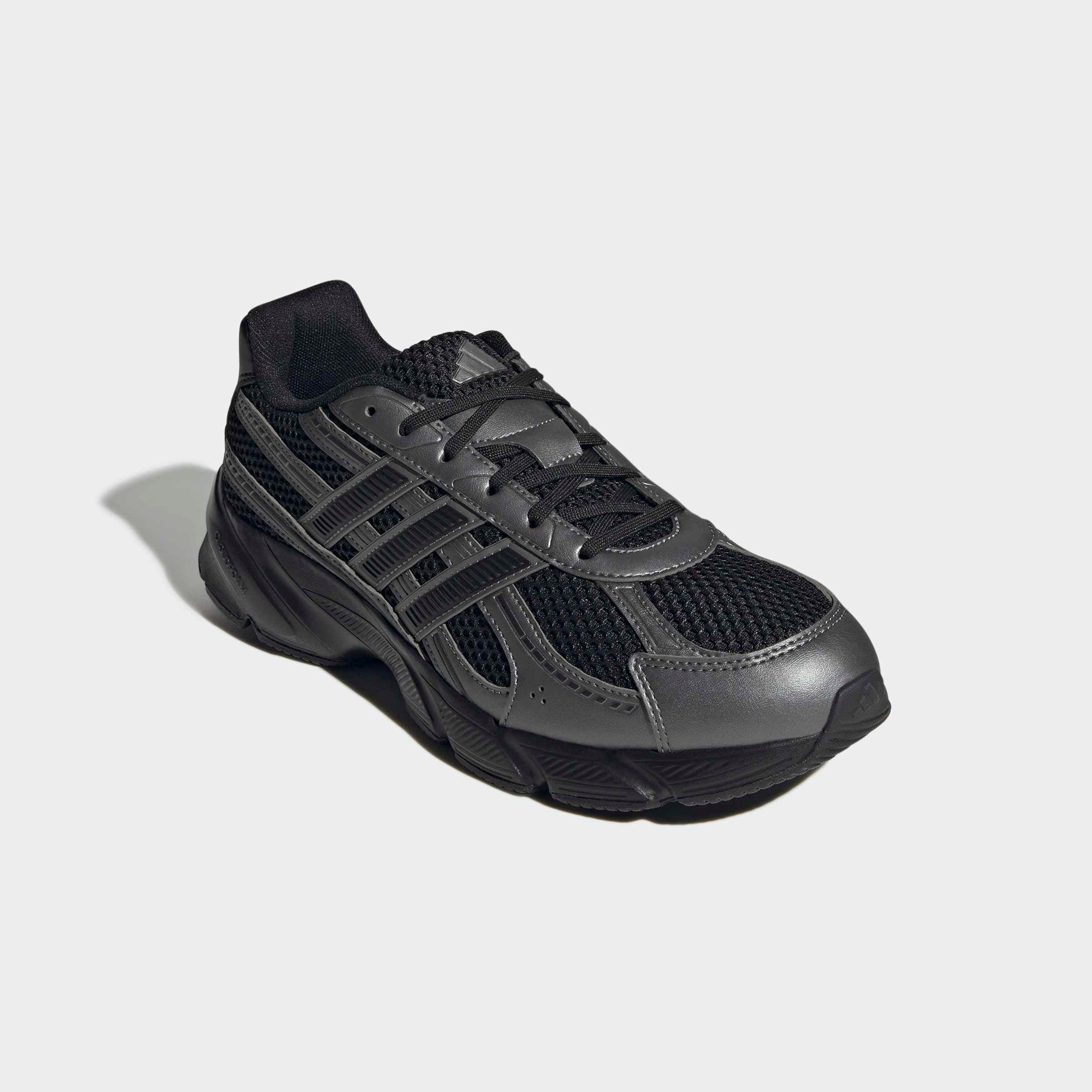 Sneaker ADIDAS SPORTSWEAR "TECHNOCHAOS 2000", Damen, Gr. 46, core schwarz, core schwarz, iron metallic, Schuhe Sneaker