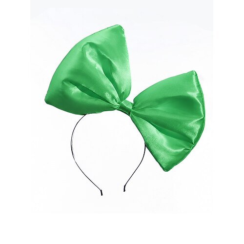 Frauen festliche Pailletten Schleifen Stirnband Überdimensioniertes Design in verschiedenen Farbkombinationen Ideal für Karneval Mardi Gras Kostümveranstaltungen Image