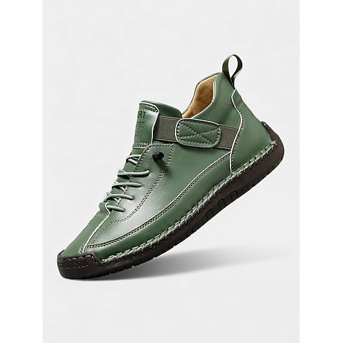 Rote Damen-Sneaker – bequeme Schnürschuhe mit Ziernähten und kontrastierenden Akzenten, ideal für Spaziergänge, Besorgungen im Freien, Brunch und ungezwungene Treffen. Image