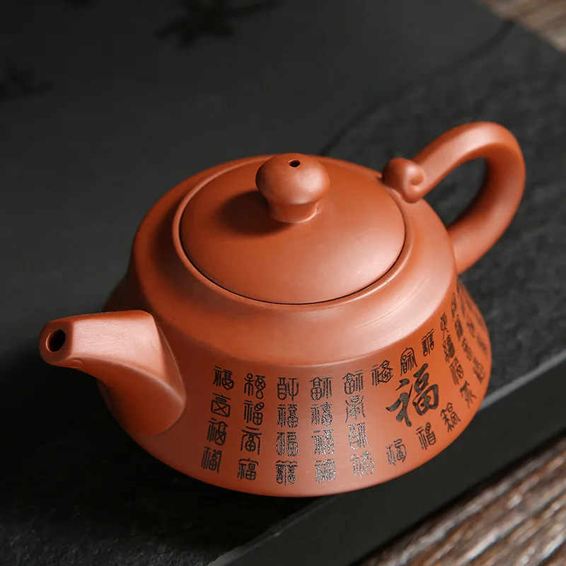 Yixing-Handmade Raw Ore Household Teapot, Large Capacity Tea Making Device, Ceramic Purple Sand, Kung Fu Tea Set, Mainland China