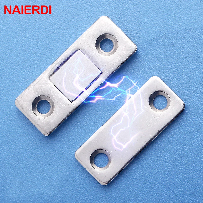 NAIERDI 2 pz/set Armadio Magnetico Cattura Magnete Fermaporta Nascosto Chiudiporta Con Vite Per Armadio Armadio Ferramenta Per Mobili