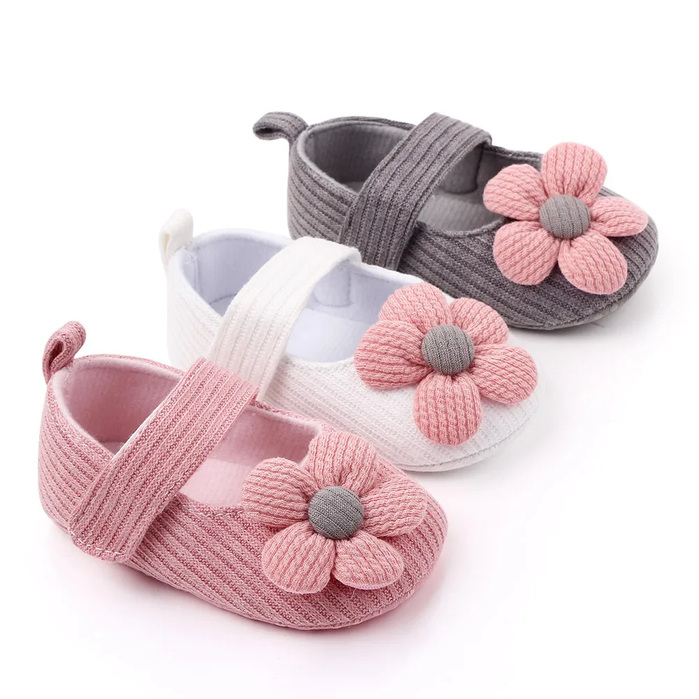 Baby Mädchen Schuhe niedlichen Blume Neugeborenen Kleinkind Pre walking Frühling und Sommer zwei Stücke mit Haarband Baby Taufe neue Mode gesetzt Image