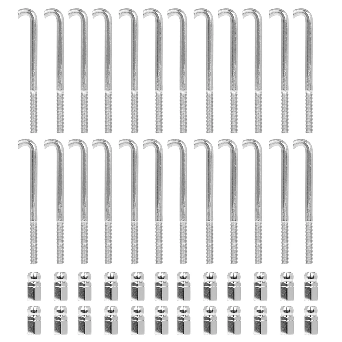 Banjo-Reparatur-Werkzeugsätze, Schraubenstangen, Muttern, Zahlen, Banjo-Zubehör, Reparatur, Ersatzwerkzeuge, Metall, rostfrei, langlebig, Banjo-Teile Image