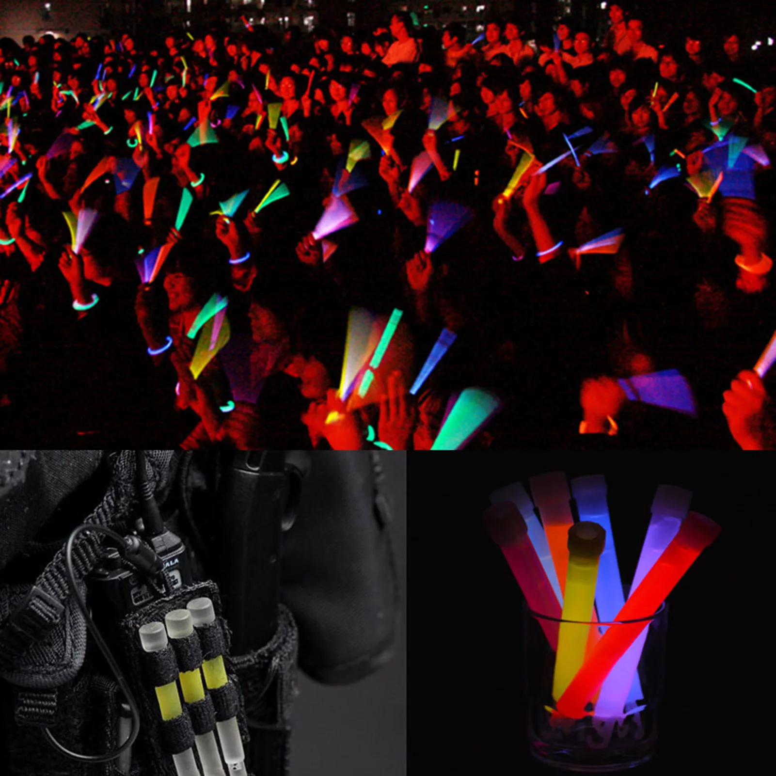 Leuchtstäbe Bulk Party Gefälligkeiten Set Multi Farben Party begünstigt Outdoor-Lieferungen für Party Festivals schwärmt Geburtstag Image