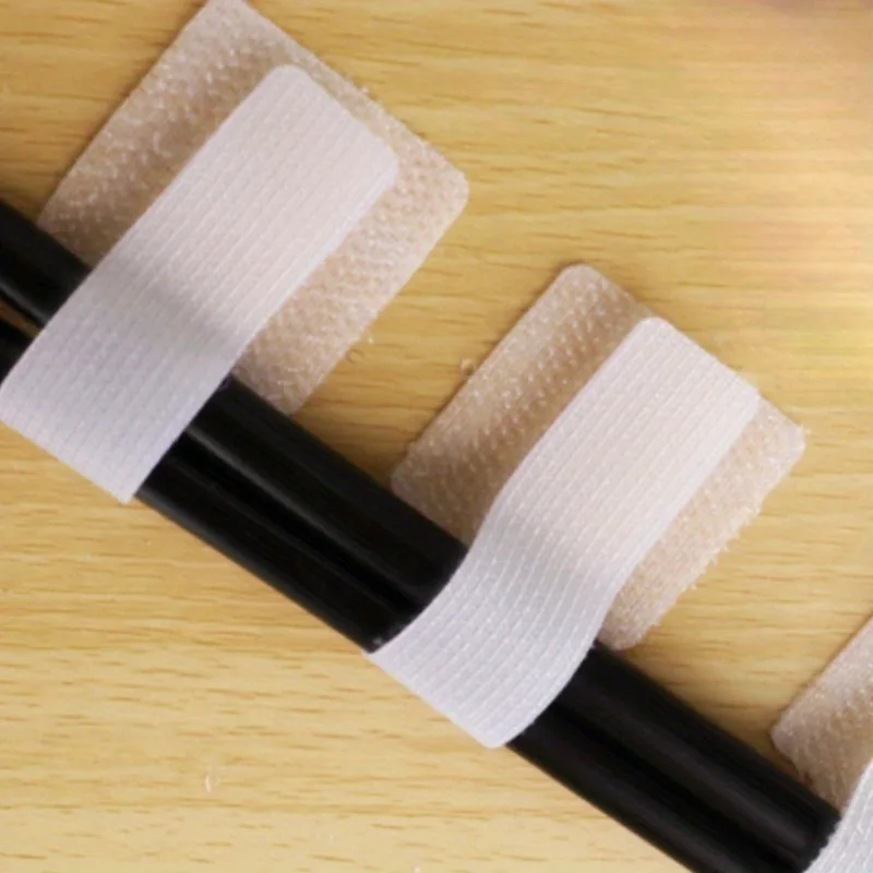 30 selbstklebende Kabel, selbstklebende Datenkabel, Netzkabel-Speicherkabelmanager, Klebeband, Kabelmanager-Bundle Image