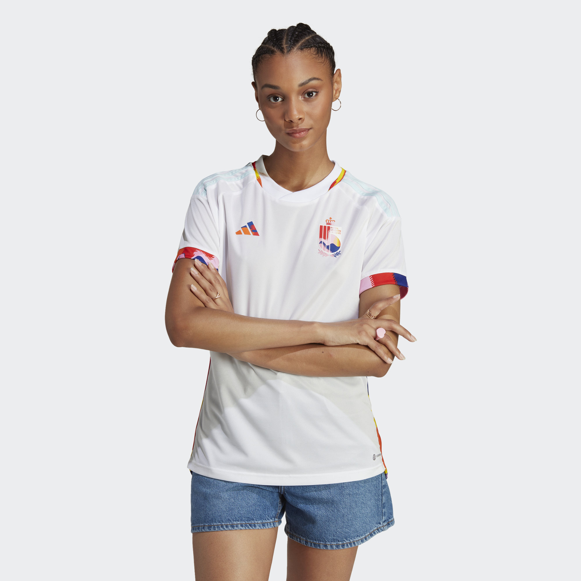 adidas Performance Womens Belgium 22 Away Jersey - White - Size X-large | adidas Performance Sale | Discount Designer Brands