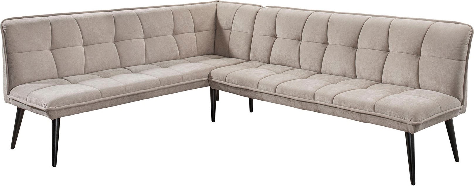 Essbank EXXPO - SOFA FASHION "Mocca Essbank, Sitzbank", beige, B:260cm H:94cm T:201cm, Sitzbänke, Essbank, hoher Sitzkomfort, bequem und elegant, hochwertige Detailverarbeitung