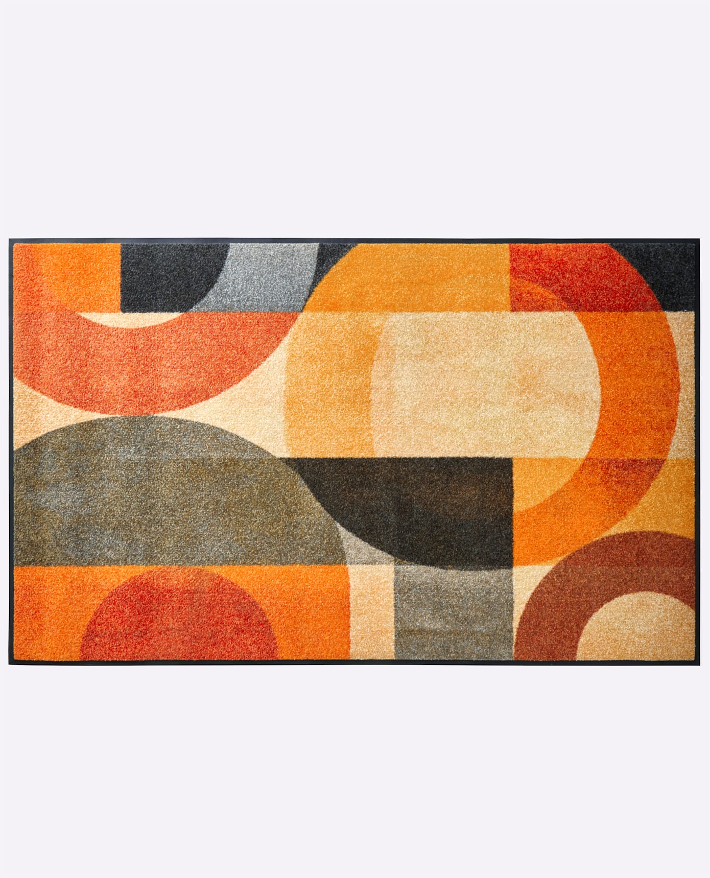 Fußmatte Gr. 2, terra, gemustert, B:50cm H:7mm L:75cm, Kunstfaser, Polyamid, Teppiche, Fußmatte