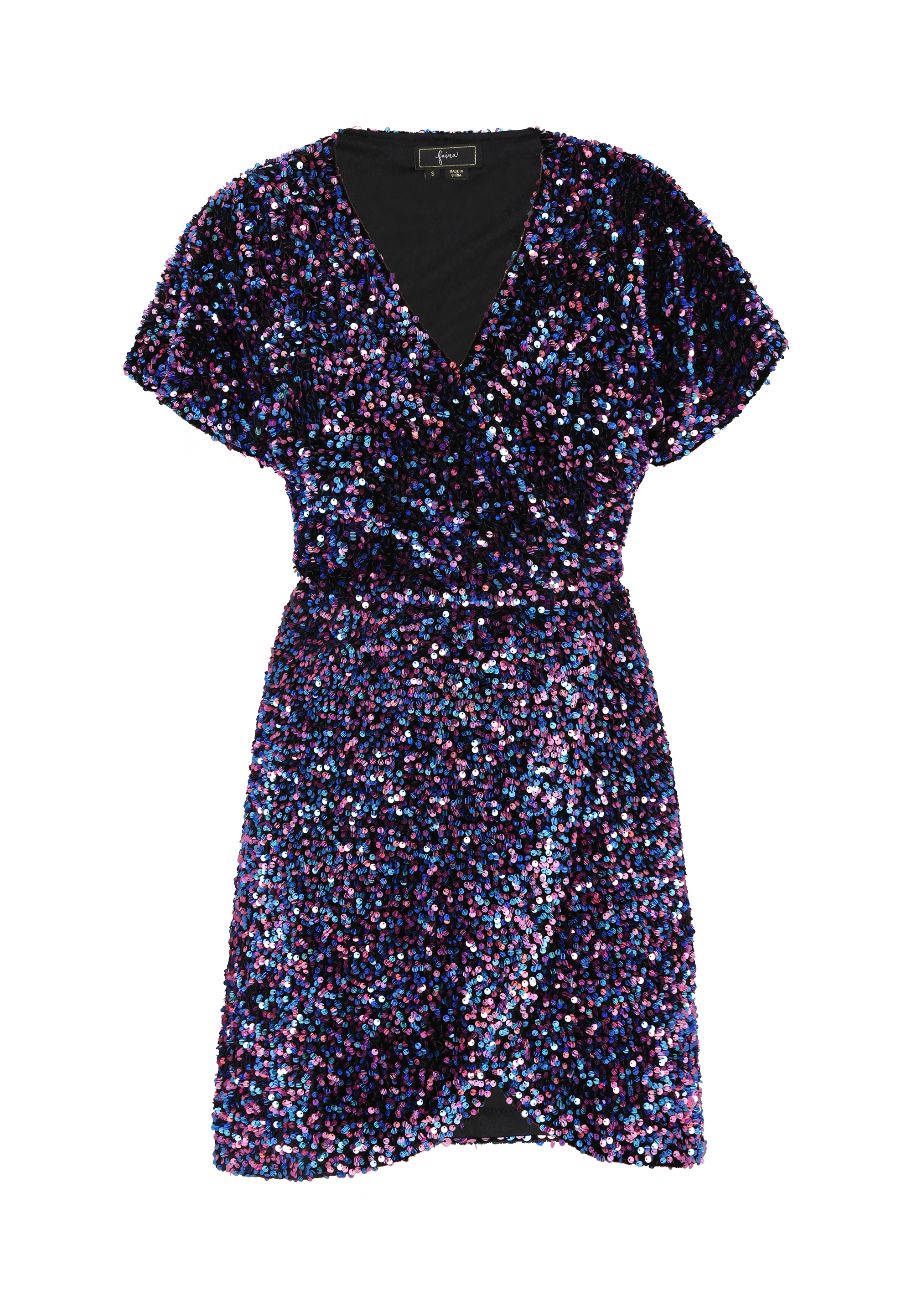 Faina Kleid Damen blau rosa M