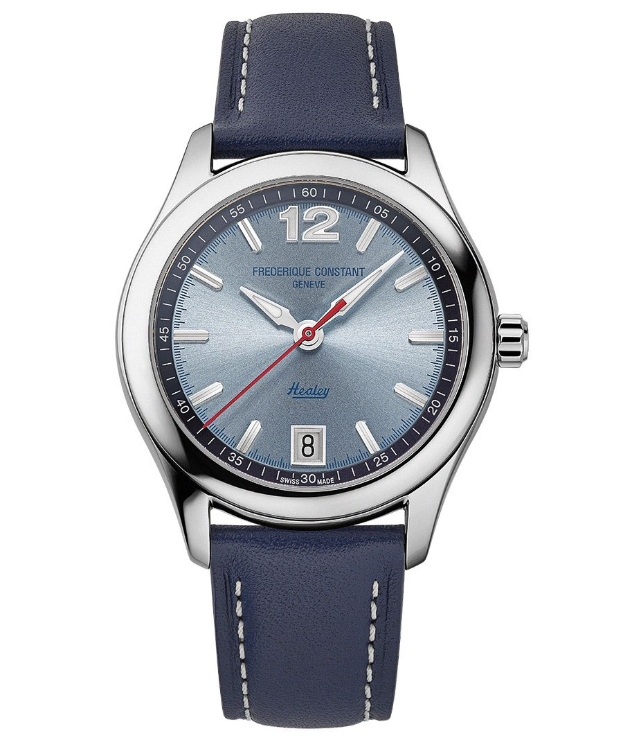 Frédérique Constant Vintage Rally Healey Limited Edition Blau Unisex Armbanduhr FC-303HLBN3B6