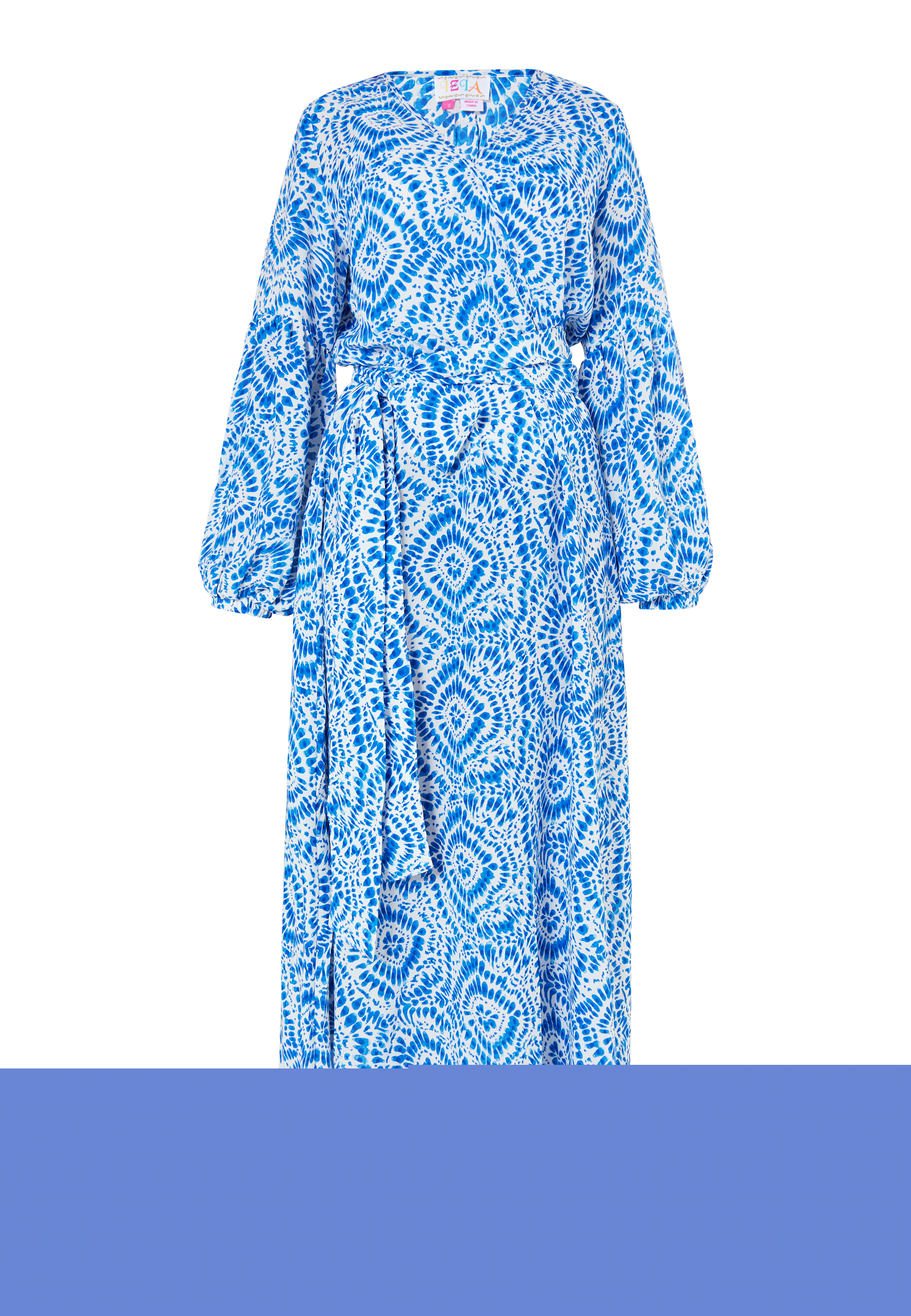 IZIA Maxikleid mit Print Damen blau Image