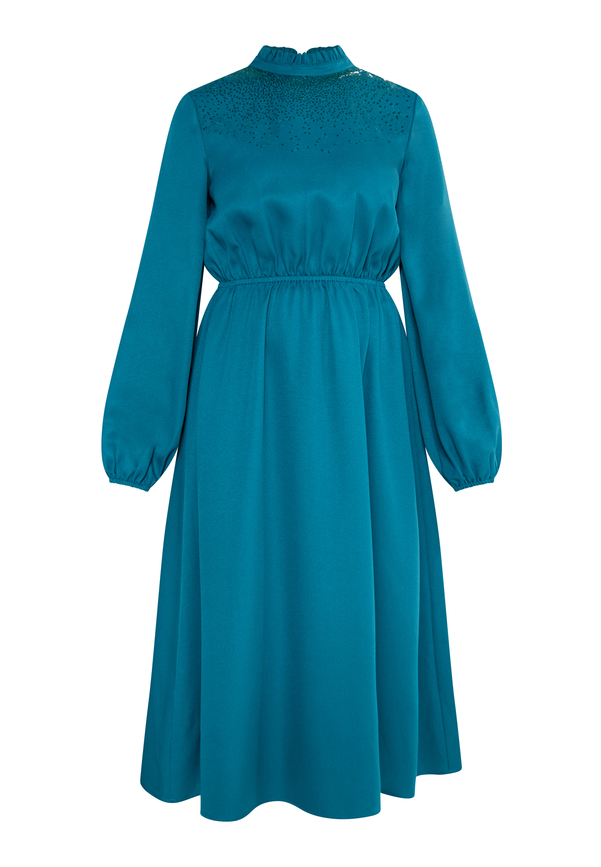 usha Midikleid Damen blau/grün M