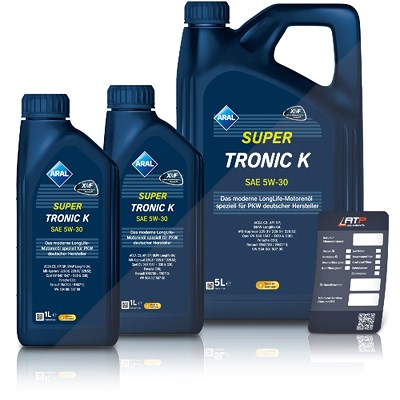 Aral 7 L SuperTronic K 5W-30 + Ölwechsel-Anhänger [Hersteller-Nr. 15F477] Image