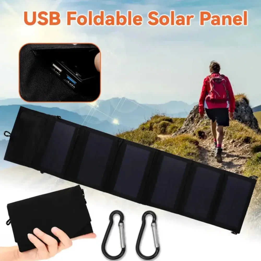 800 W tragbares Solarpanel-Set, faltbar, leicht, hocheffizientes Solarladegerät für Wohnmobile, Camping, netzunabhängige Notfälle Image