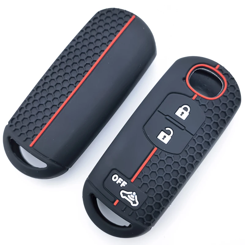 Silikon-Auto-Fernschlüsselhülle für Mazda 2 3 5 6 BL BM GJ Atenza Axela Demio CX-3 CX3 CX-5 CX5 CX7 CX-9 CX8 Schlüsselanhänger FOB Image