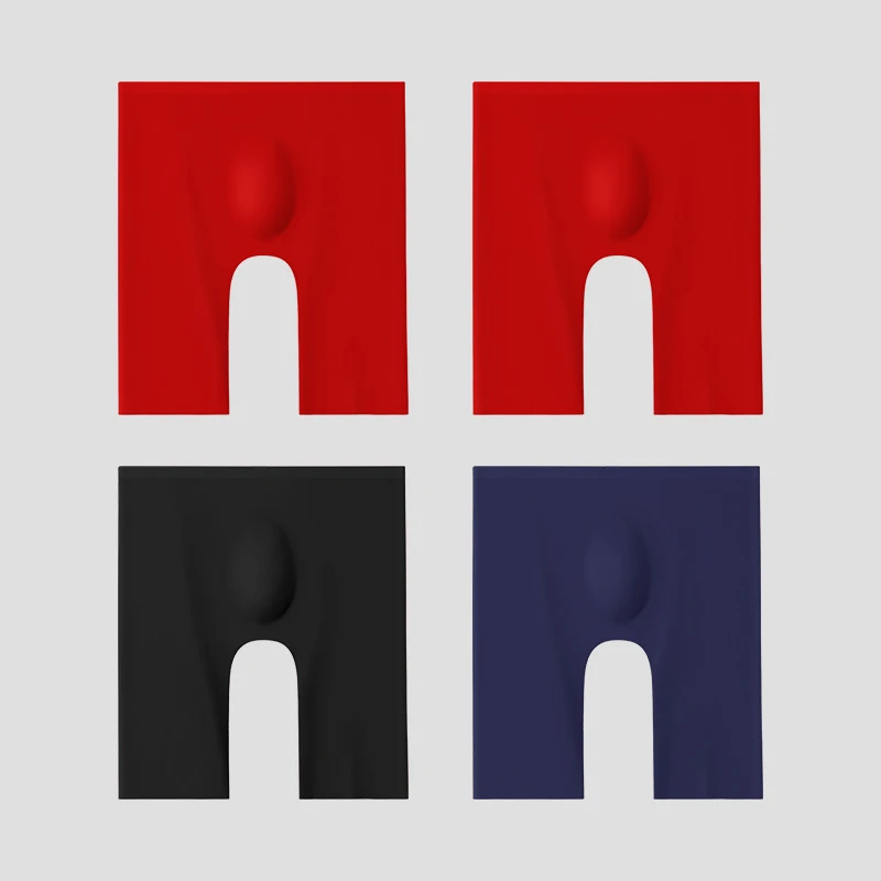 5PCSHerren-Unterwäsche aus Eisseide, sportliche dünne Viereck-Sommerhose für Herren, verlängerte Anti-Reib-Beine, nahtloses Laufen, schnell trocknend f Image