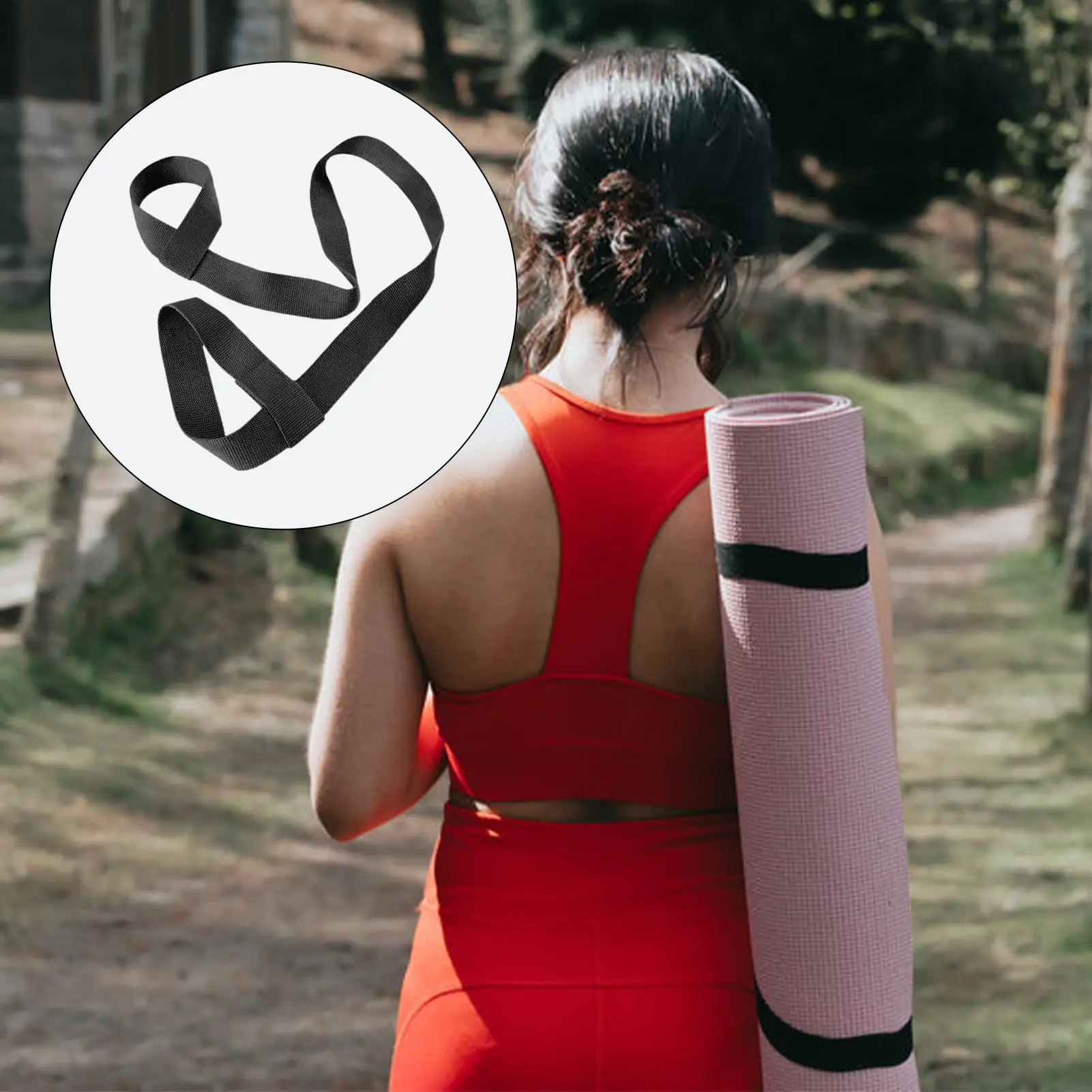 1pc Yoga Matte Strap Einstellbare Yoga Matte Bundle Strap Schulter Riemen Sport Stretch Strap Boden Matte Lagerung Strap Yoga Matte tasche Image