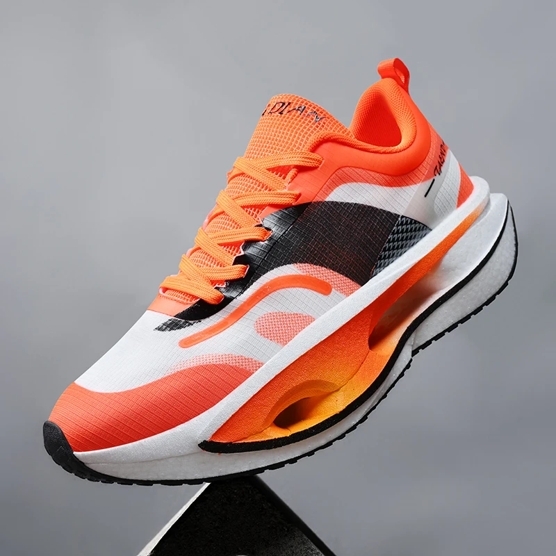 Neue Laufschuhe Feidian Carbon Plate Herren und Damen Racing Jugend Student Popcorn Stoßdämpfende atmungsaktive Sport-Laufschuhe Image