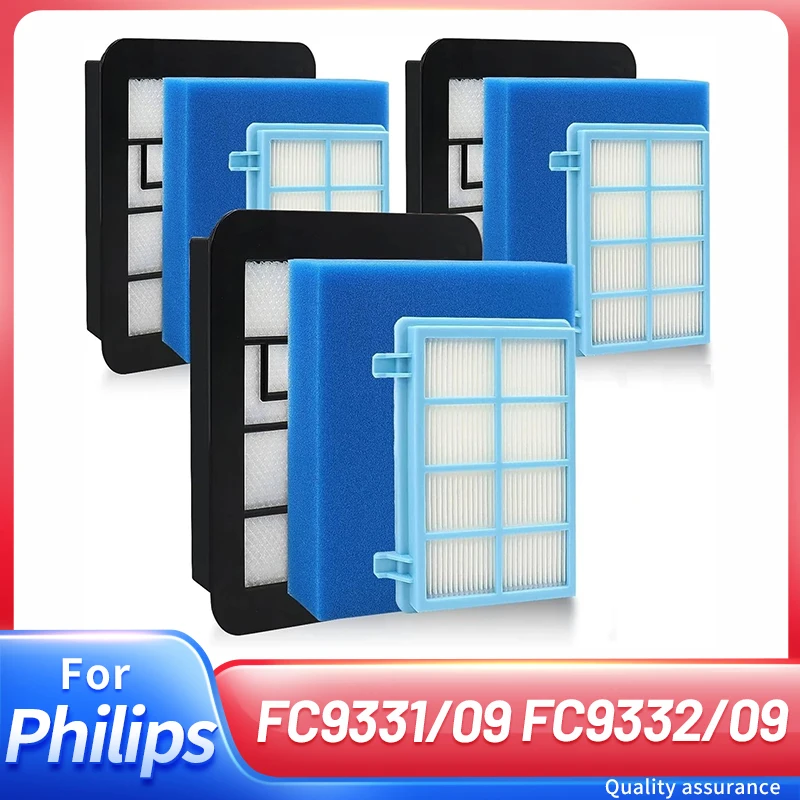 Waschbares Motor-Schaumstofffilter-Set für Philips Power Pro Compact FC9331/09 FC9332/09 FC8010/01 Staubsauger-Ersatzfilter Image