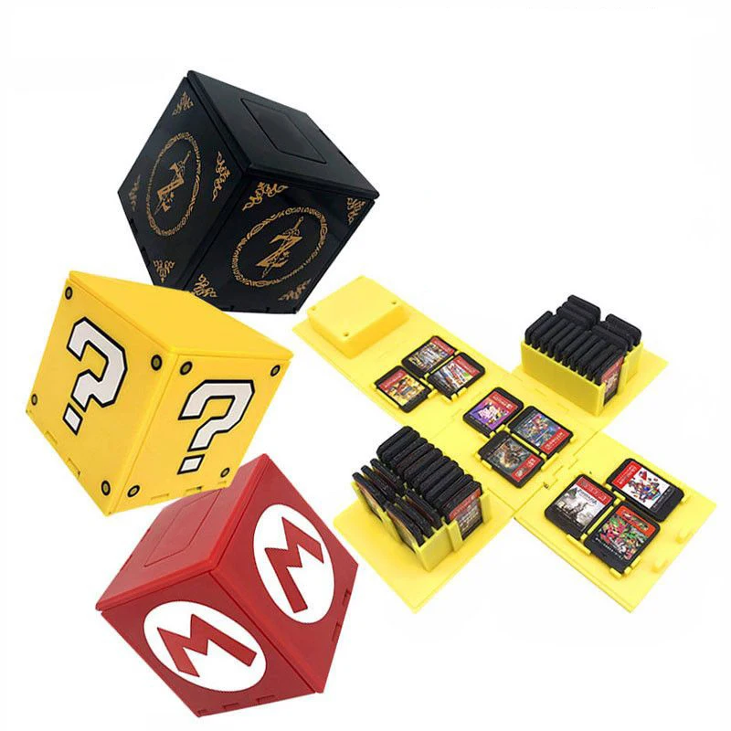 Spiele-Aufbewahrungshülle, kompatibel mit Nintendo Switch, Videospiel-Kartenschutz, Hartschale, tragbare Aufbewahrungsbox, 16-Bit/41-Bit-Steckplatz