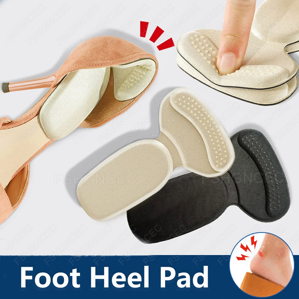 Schaumstoff-Fersenpolster, halbe Einlegesohlen, verschleißfeste Fußeinsätze, Schuhversteller, Fersenschutzaufkleber für Sportschuhe, Damen-High-Heel-Pads Image