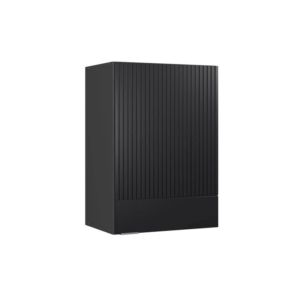 Elément haut de cuisine Noir rayé 50x72cm