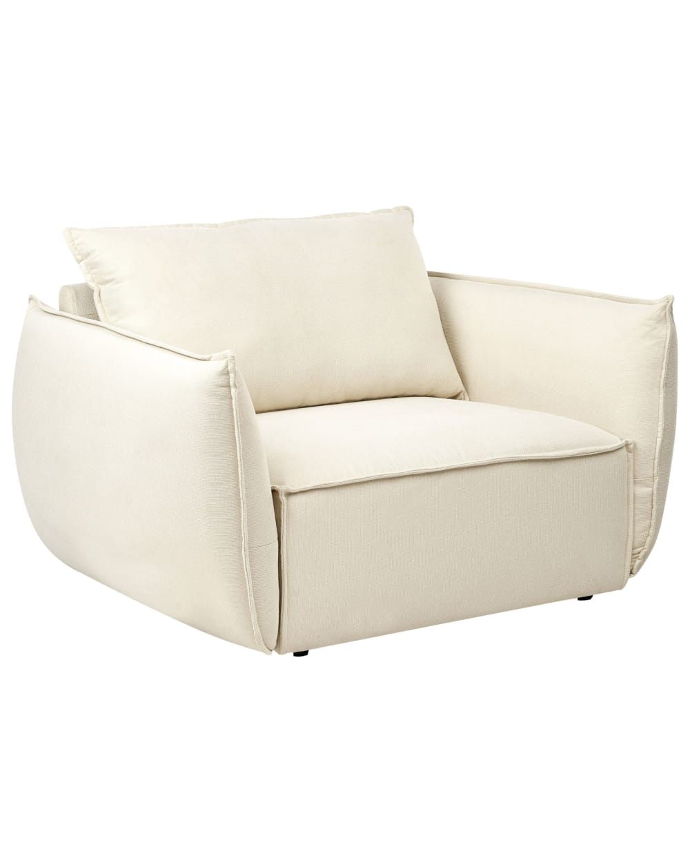 Fauteuil en tissu beige H78