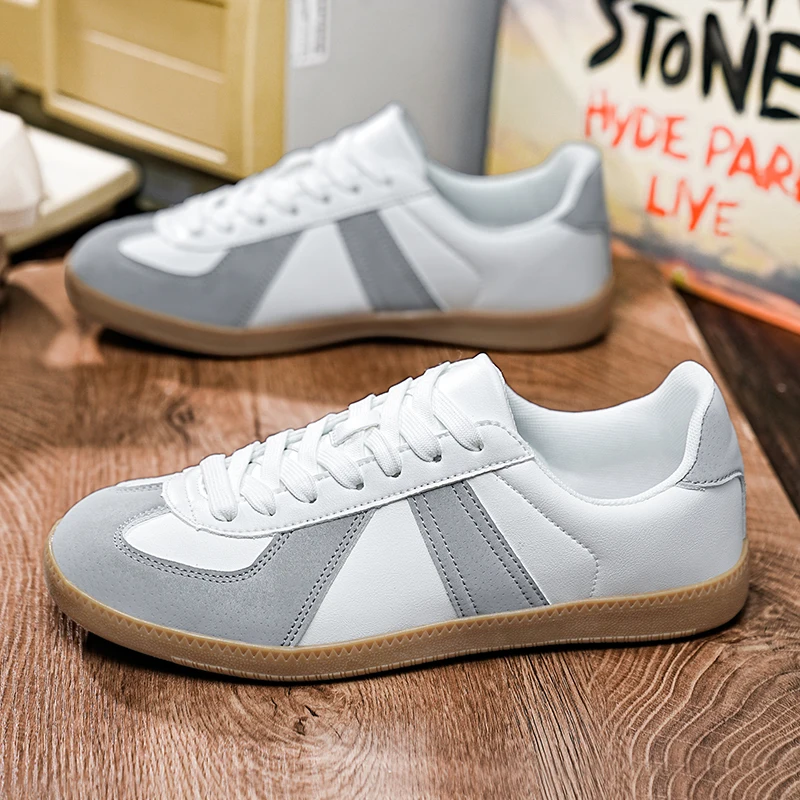 Klassische Designer-Turnschuhe für Herren, große Größe 36–48, bequeme Leder-Casual-Turnschuhe, Damen-Sportschuhe, rutschfeste Herren-Skateschuhe im Freien