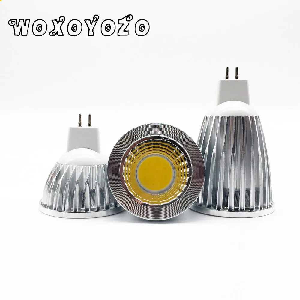 Faretto Led Cob GU5.3 Led MR16 Nuovo Alta Potenza MR 6 12V GU 5.3 220V Dimmerabile Bianco Caldo Freddo Lampadina Lampada COB 6w 9w 12w Lampada