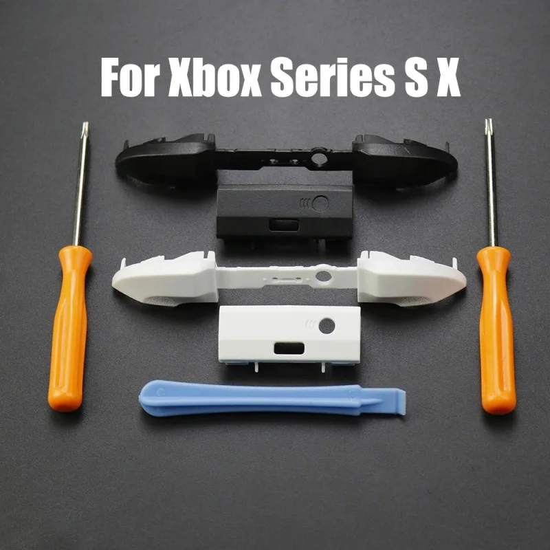 1 Satz LB RB Stoßstangentasten für Xbox Series X S Controller, mit Auslöser, Mittelhalter und Schraubendreher-Reparaturwerkzeug. Image