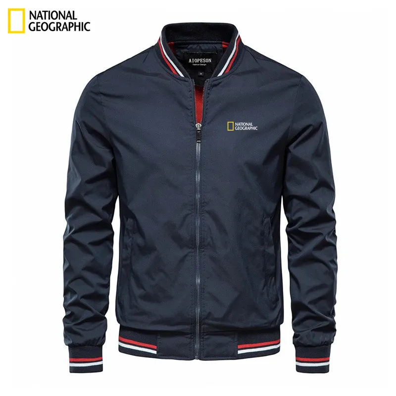 Giacca nuova National Geographic Giacca da baseball casual da uomo Giacca da uomo Giacca primaverile e autunnale alla moda di alta qualità