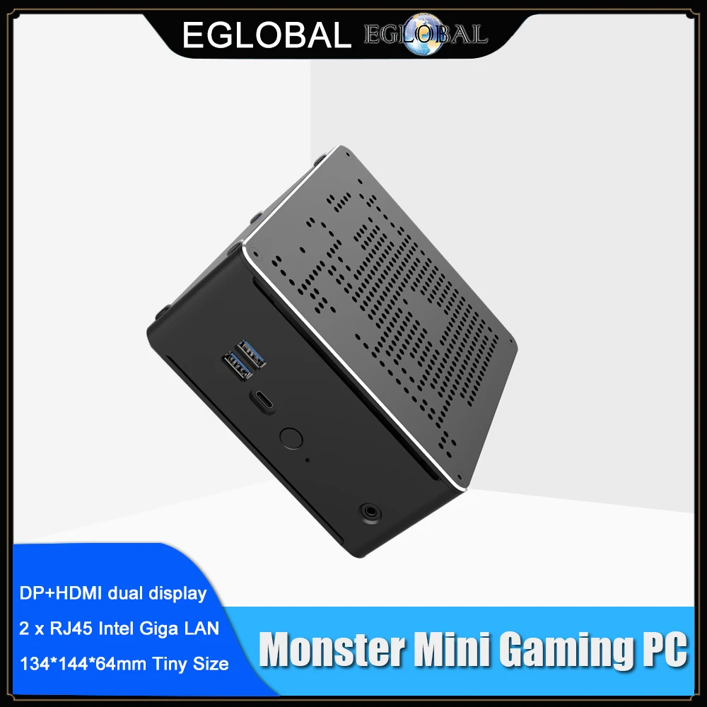 Mini PC de jeu 2 Lans Intel i7 9850H i7 10750H i9 10880H 2 * DDR4 64GB 2 * M.2 PCIE + 1*2.5 