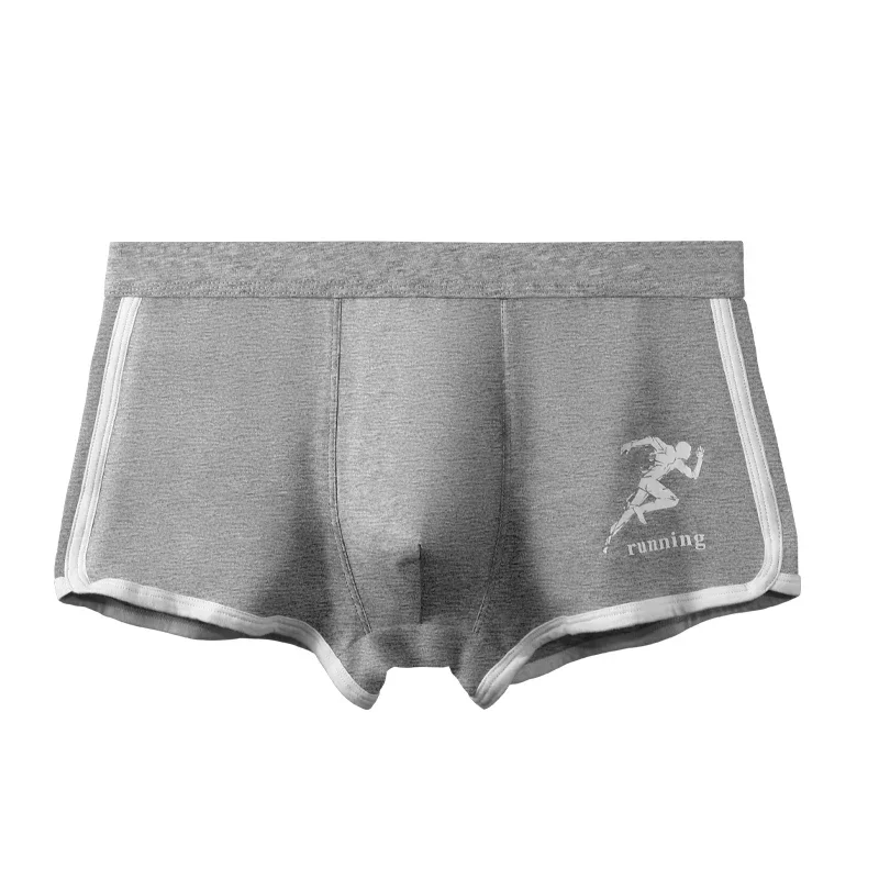 Herren-Unterwäsche aus Baumwolle, bedruckte Boxershorts für Herren, Sommer, dünn, atmungsaktiv, bequem, für Jungen, Jugend, Sport-Boxershorts Image