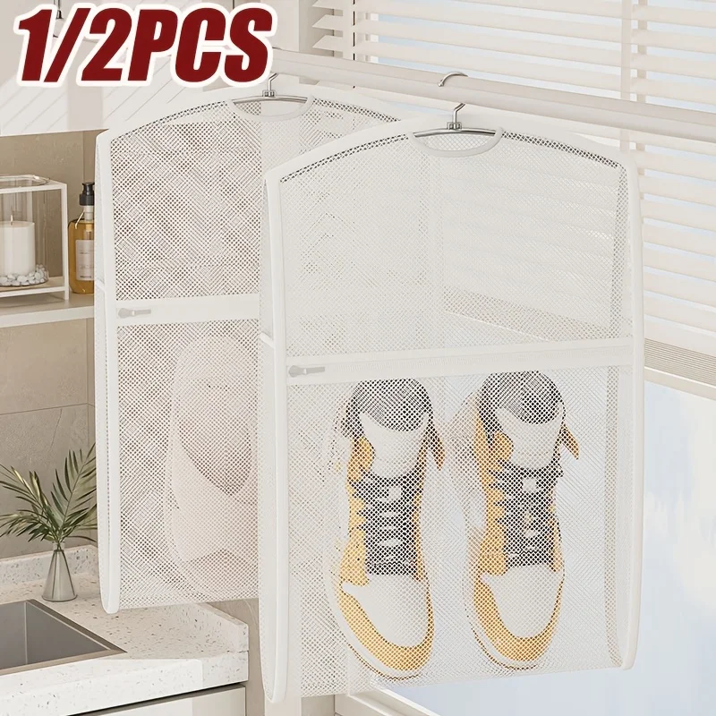 Schuhe Waschen Trocknen Tasche Faltbare Schuhe Waschmaschine Schuhe Tasche Tragbare Aufgehängte Mesh Wäsche Tasche Große Kapazität Kleidung Korb