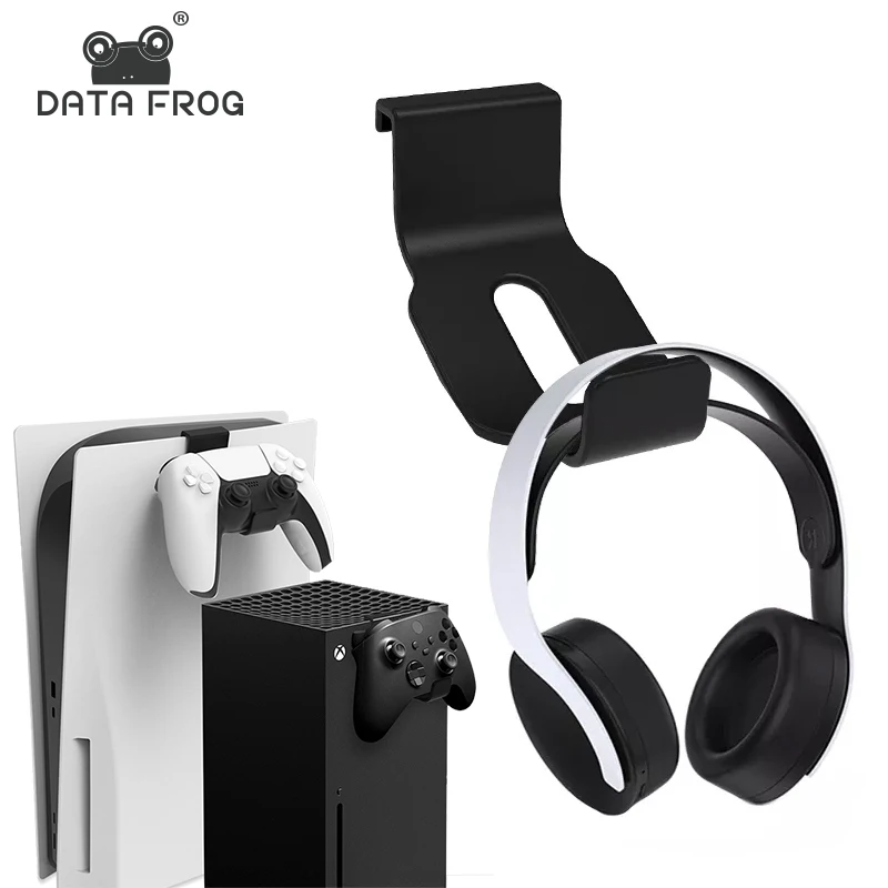 DATA FROG Universal Kopfhörer Aufhänger Für PS5 Lagerung Stehen Headsets Halterung Kopfhörer Halter Controller Halterung Für Xbox Serie X Image