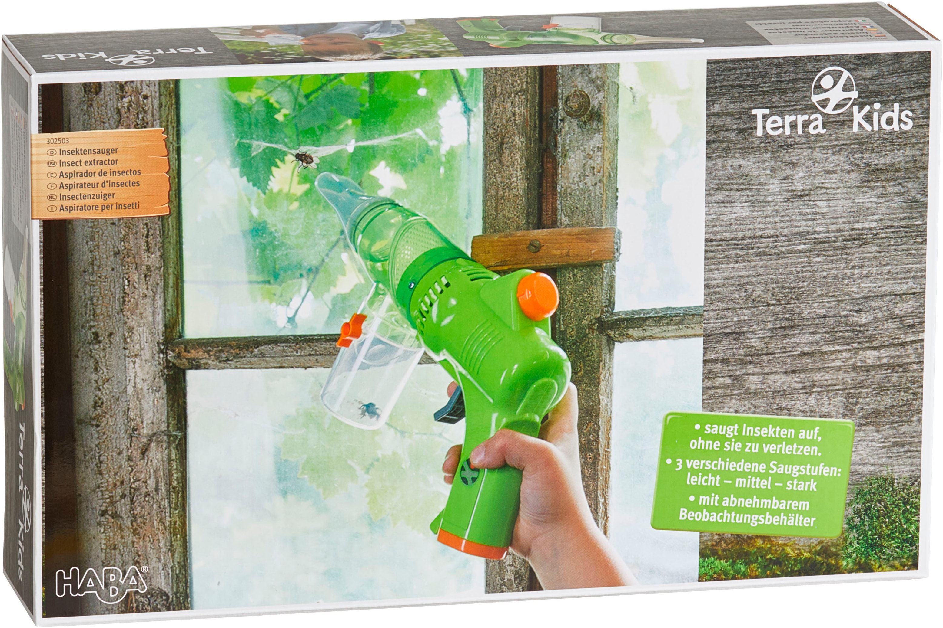 Kreativset HABA "Insektensauger Terra Kids", grün, Kreativsets, Jungen, Kunststoff