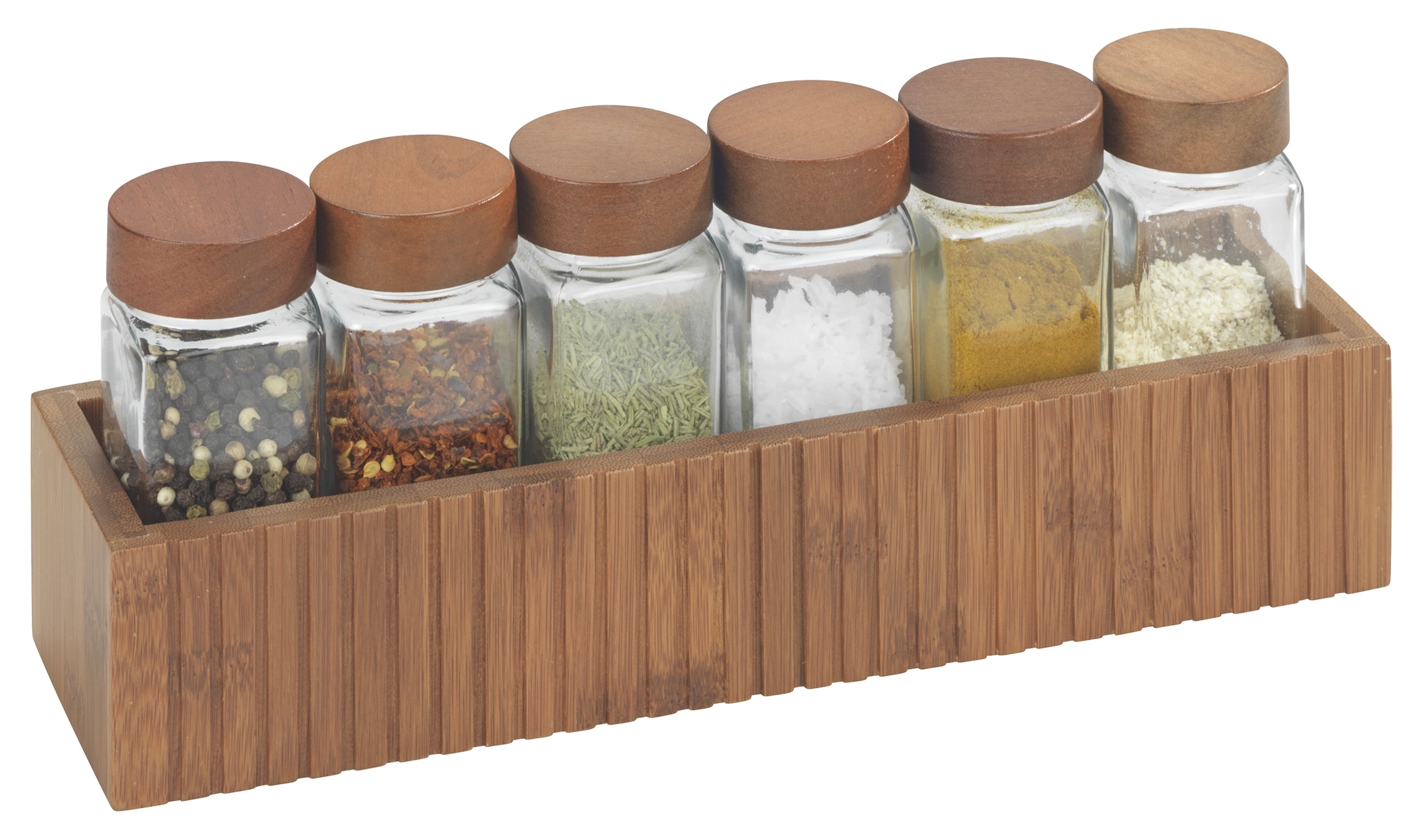 Gewürzregal WENKO "Modell Mera", braun, B:30cm H:6cm T:8cm, Bambus, Regale, Gewürzregal