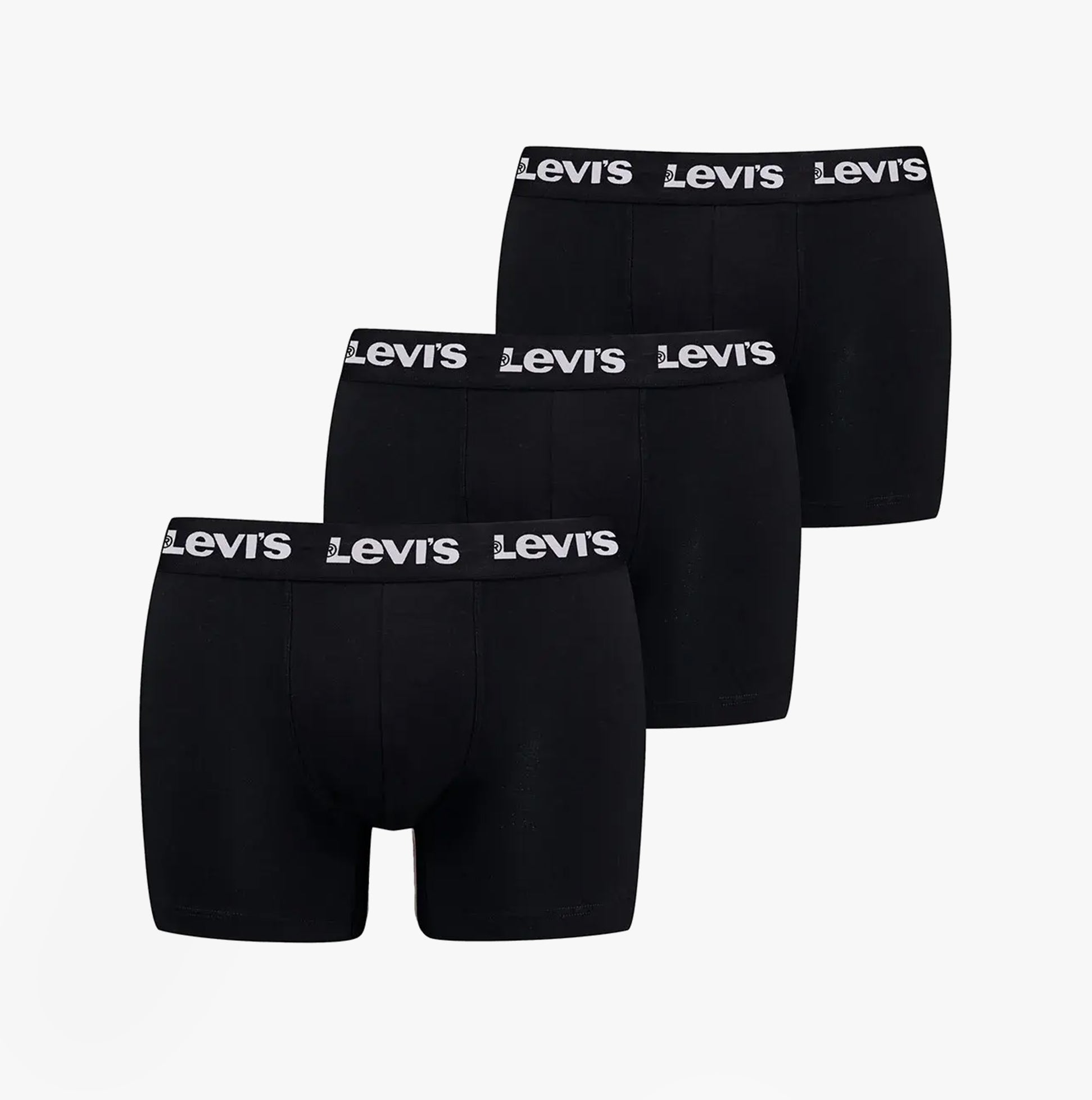 Levi's Repeat Logo Herren 3er-Pack Boxershorts Schwarz Image