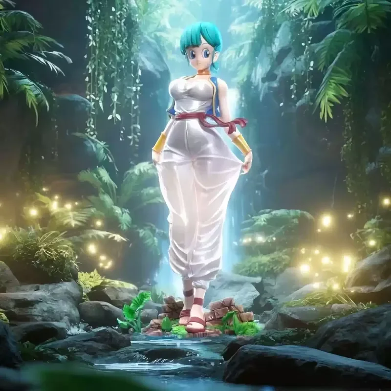 Neue Sc Studio 29 cm Dragon Ball Anime Figur Bulma Figur Pvc Statue Sammlung Modell Zimmer Ornament Jungen Weihnachten Geschenke spielzeug Image