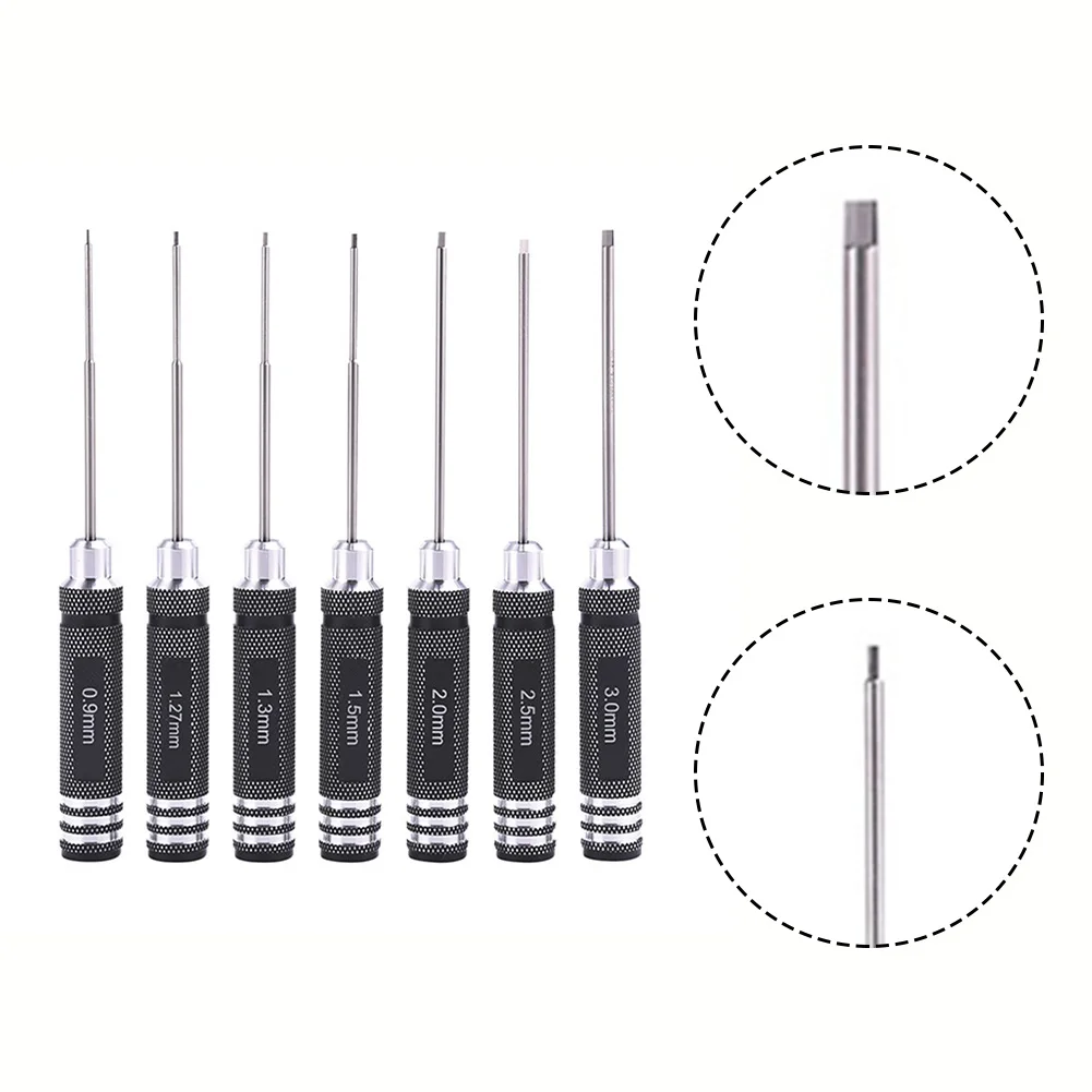 1pc Stahl Sechskantschlüssel Schraubendreher Werkzeuge 0,9-3,0mm Größen Für RC Hobby Fahrzeuge Drohnen Und Präzision arbeit Image