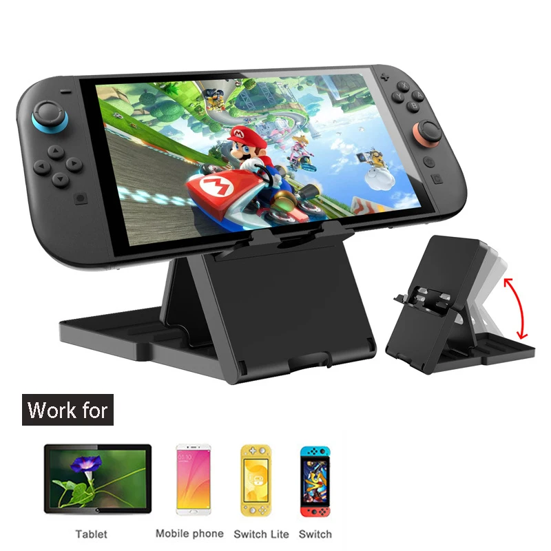 Schreibtischständer für die Nintendo Switch 2, OLED-Spielekonsole, faltbarer Halter, verstellbare Sicht, Tablet-Telefonhalterung für Kindle Image