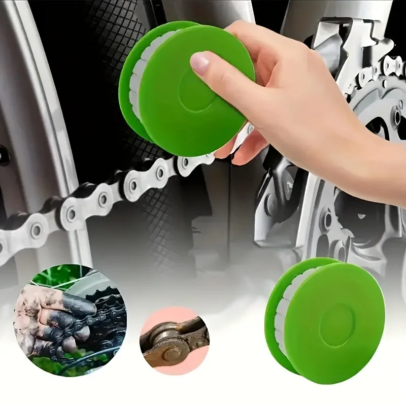 Schmieröler für Fahrradketten (3 Sets) – tragbares Rostschutzwerkzeug | Robuster grüner PP-Kunststoff für die Allwetterwartung Image