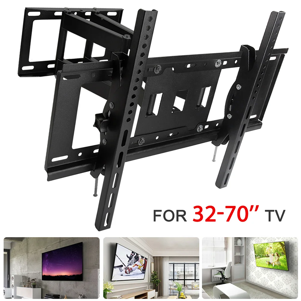 Schwebender TV-Ständer TV-Wandhalterung für 32-70 Zoll Fernseher Schwenkbar Neigbar Horizontale Einstellung TV-Wandhalterung Image