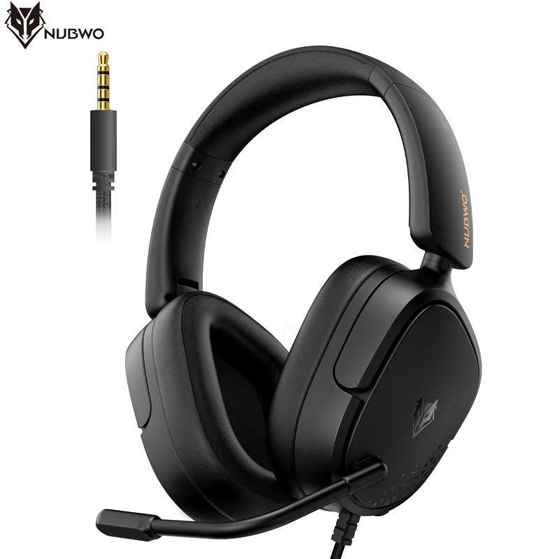 NUBWO HG04L Gaming Headset with Mic for PS5/PS4, Xbox Series X|S/Xbox One, Switch 250g Lightweight 3.5mm Jack for Gaming & Work