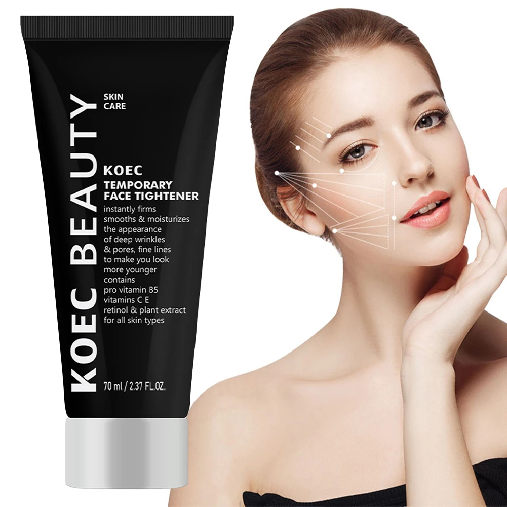 Gesichtsstrahlung, um feine Linien fest zu glätten, dass vorübergehende Gesichtsstraffungspanzfeuchtigkeitsfeuchtigkeitscreme für Frauen festgelegt werden. Feuchtigkeitscreme für Frauen Image