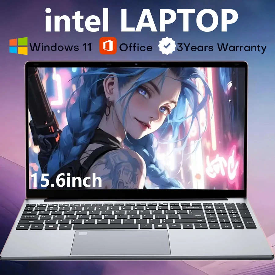Portable Windows 11 Laptop Computer PC Intel Core i7 8500Y Notebook 15.6 Inch 16GB RAM 1TB SSD Fingerprint Unlock Office Laptops