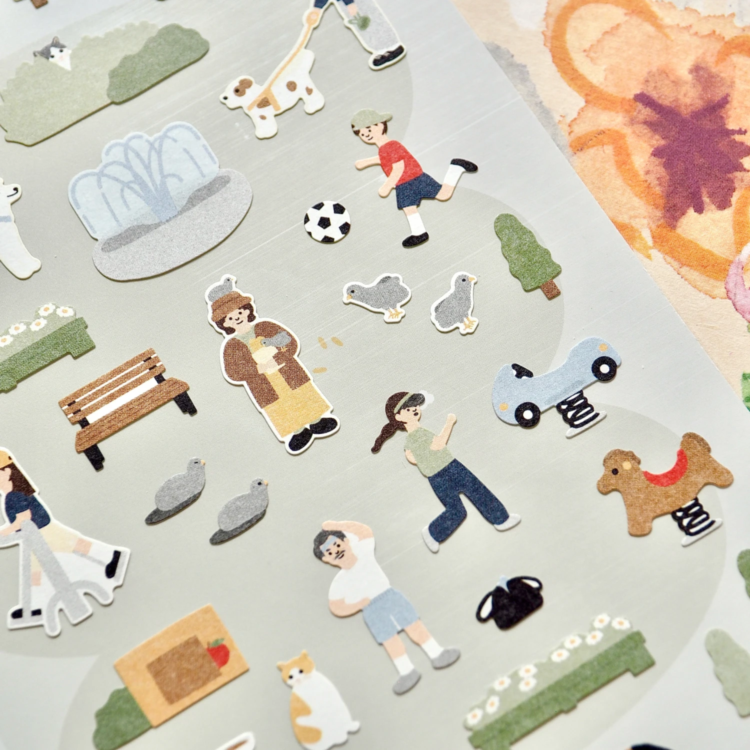 Koreanischer Import Original Suatelier im Park Papieraufkleber Scrapbooking Diy Journal Briefpapier Aufkleber Deko Schulbedarf 1172 Image