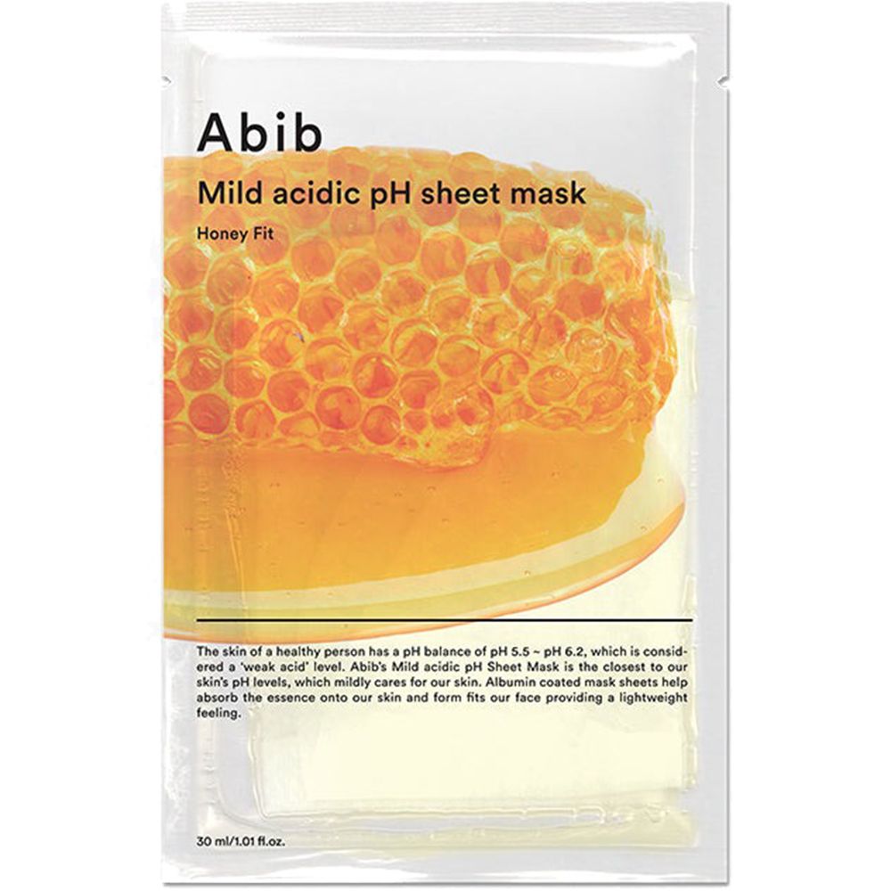 ABIB Mild Acidic pH Sheet Mask Honey Fit – Maschera idratante in tessu