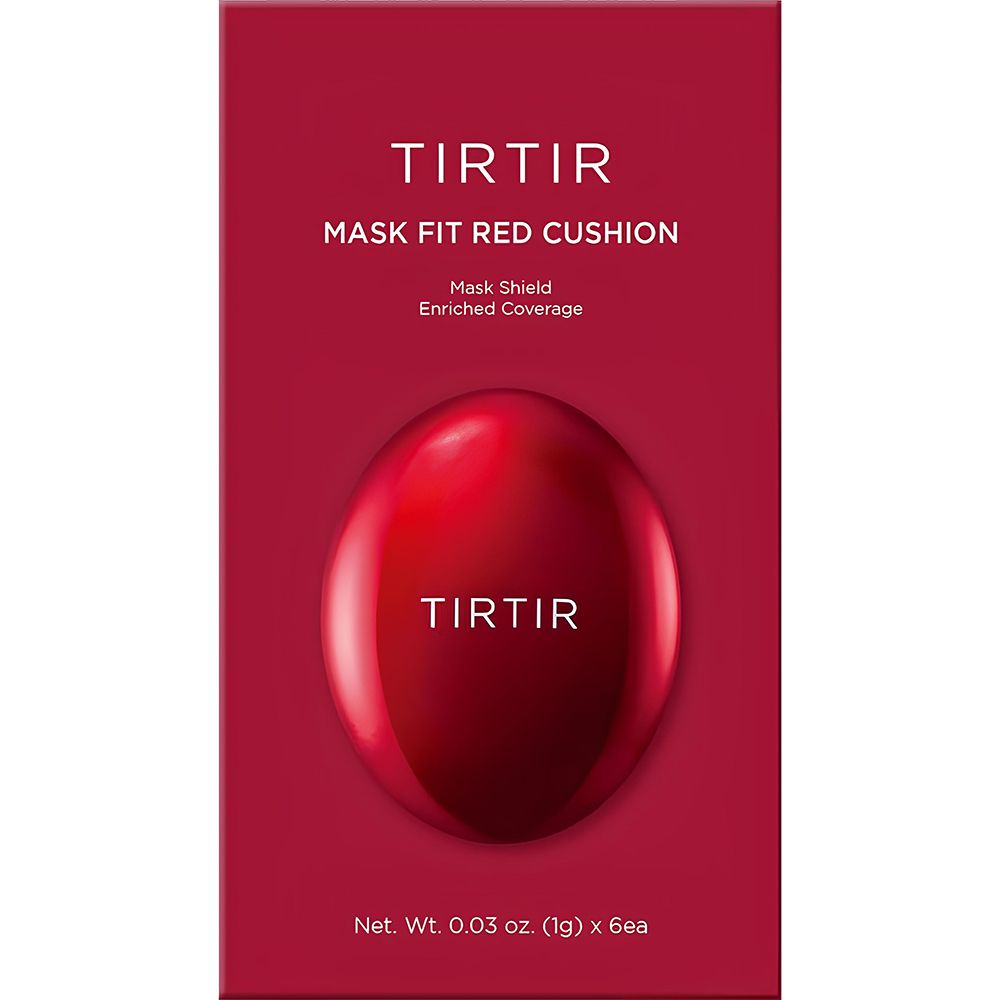 TIRTIR Mask Fit Red Cushion 6 Colors Kit 33C–34W – Set fondotinta cush